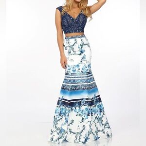 ENVIOUS SZ-00 18084 FLORAL 2 PIECE PROM/FORMAL/PAGENT
